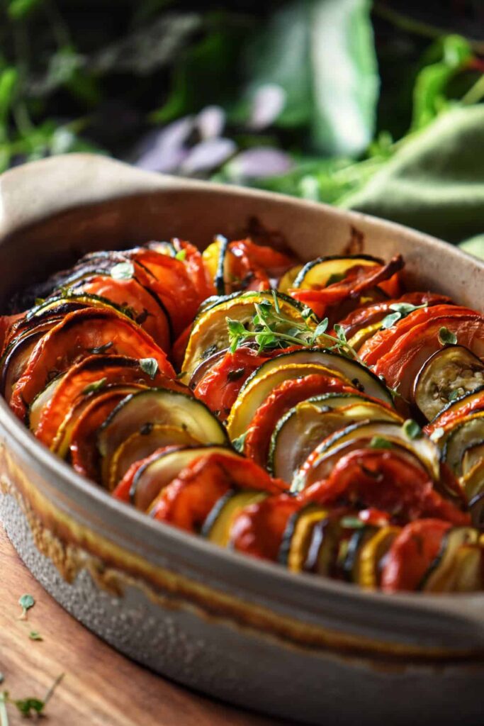 Mediterranean Roasted Veggies (Vegan)